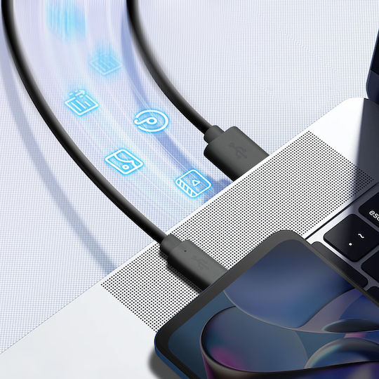 Motorola USB 2.0 Cable USB-C male - USB-A Μαύρο 1m S928D87915