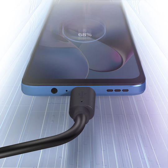 Motorola USB 2.0 Cable USB-C male - USB-A Μαύρο 1m S928D87915