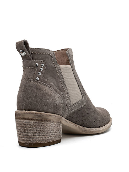 Wildleder Stiefeletten Damen Gray