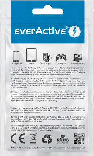 everActive CBB-2CB Braided USB 2.0 Cable USB-C male - USB-A Μαύρο 2m