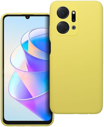 Back Cover Σιλικόνης 2mm Κίτρινο (Honor X7a)