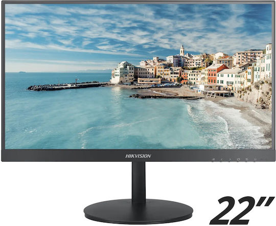 Hikvision DS-D5022FN-C IPS Monitor 21.5" FHD 1920x1080 με Χρόνο Απόκρισης 6.5ms GTG