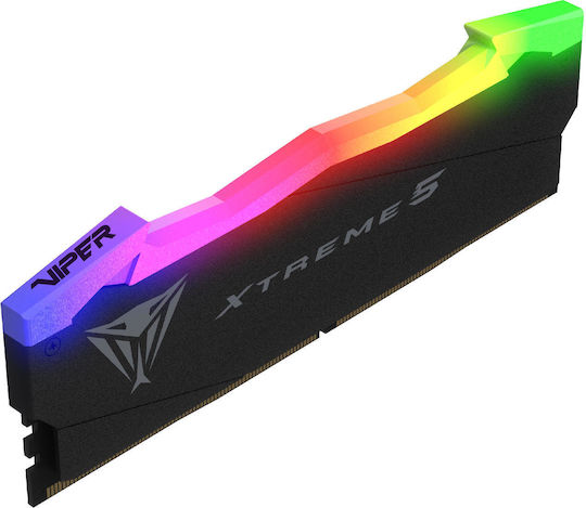 Patriot Viper Xtreme 5 RGB 32GB DDR5 RAM with 2 Modules (2x16GB) and 8000 Speed for Desktop
