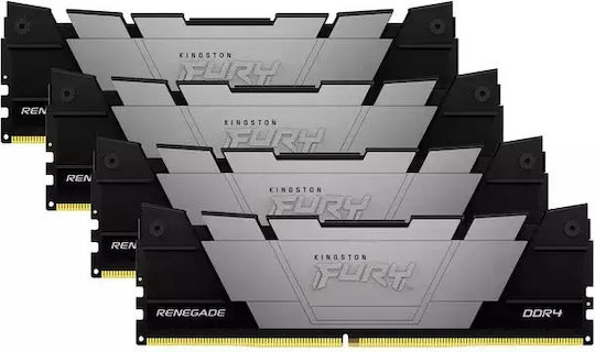 Kingston Fury Renegade 64GB DDR4 RAM cu 4 module (4x16GB) și Viteză 3600 pentru Desktop