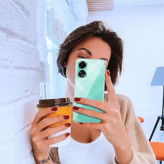 Techsuit Shockproof Clear Задна корица Силикон Прозрачен (Oppo A78 4G)
