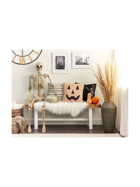 Beliani Sofa-Kissen aus Samt Beige 45x45 cm