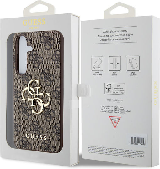 Guess Umschlag Rückseite Leder Braun (Samsung S24 Plus)