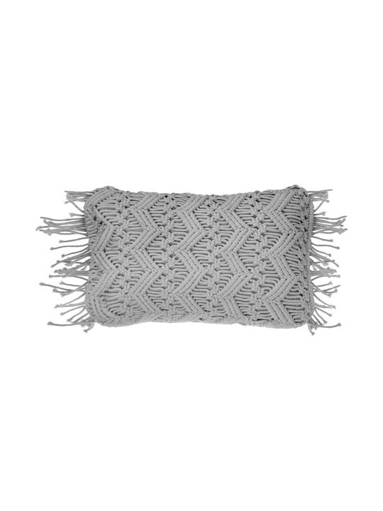 Beliani Perna De Canapea Din 100% Bumbac Gri 30x45cm