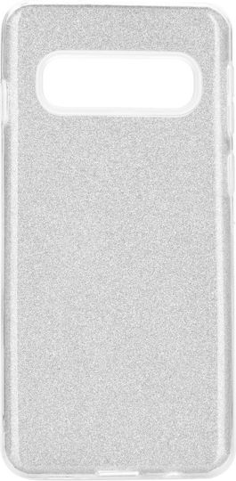 Forcell Shining Back Cover Σιλικόνης Ασημί (Galaxy S10e)