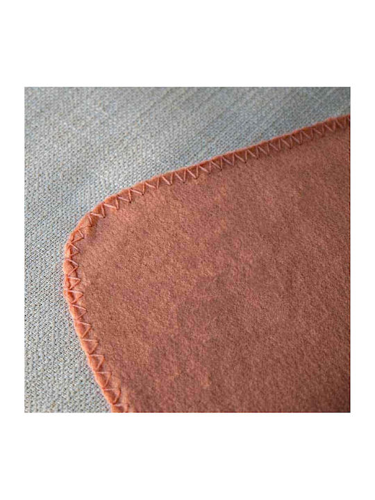 Pătură Fleece Simplă 170x130cm Coral