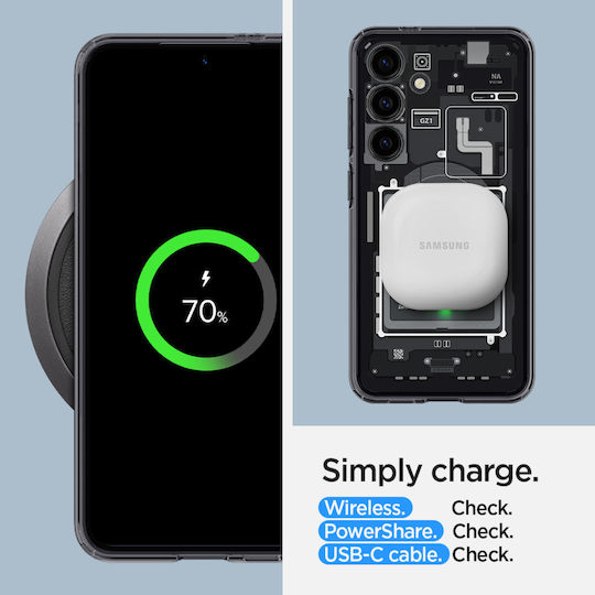 Spigen Ultra Hybrid Onetap Задна корица Пластмаса 2мм Черен (Galaxy S24)