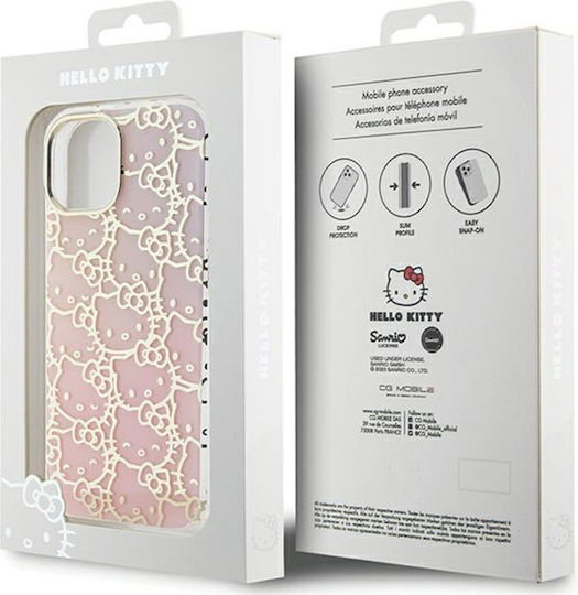 Hello Kitty Задна корица Пластмаса Розов (iPhone 15)
