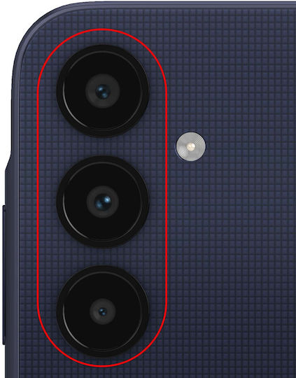Clappio Rear Camera Lens Samsung Galaxy A25 5g Black