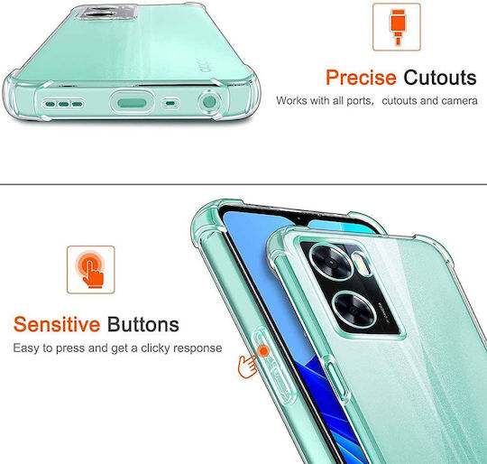 Techsuit Techsuit Back Cover Silicone Transparent (OnePlus Nord N20 SEOppo A57 4G)