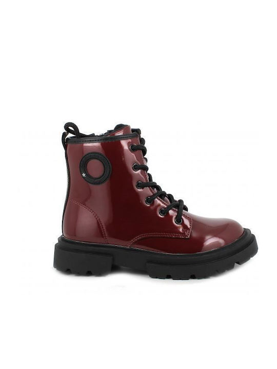 Primigi Kids Military Boots Burgundy