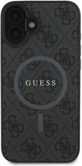 Guess Back Cover Synthetic Leather / Leather Black (iPhone 16 Plus, Guess)