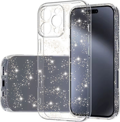 Techsuit Sparkleskin Umschlag Rückseite Transparent (iPhone 16 Pro Max)