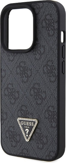 Guess 4g Back Cover Metallic Durable Black (iPhone 15 Pro)