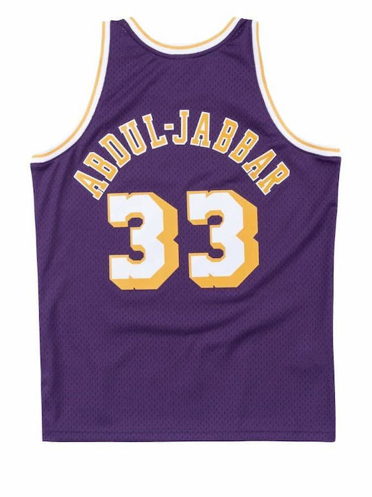 Mitchell & Ness Los Angeles Lakers Abdul-Jabbar Swingman Ανδρική Φανέλα Εμφάνισης Μπάσκετ