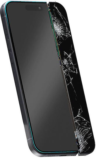 Crong 7D Nano Flexible 0.3mm Full Face Tempered Glass Μαύρο (iPhone 14 Pro)