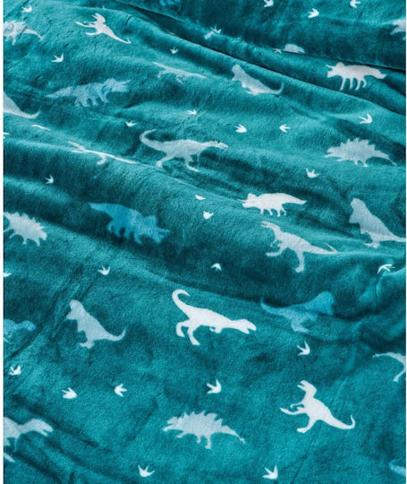 Kentia Blanket Velvet Loft Balur Petrol 160x220cm