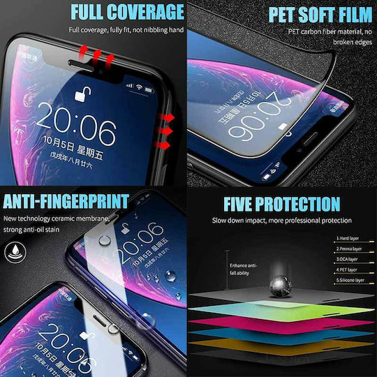 5D Ceramic Full Glue Full Face Tempered Glass Black (Galaxy A52 / A52s)