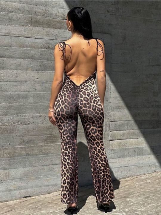 Chica Damen Einteiler Anzug LEOPAR