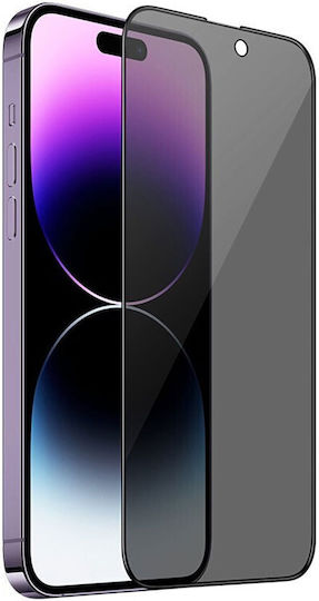 Anti-spy Privatsphäre Vollflächig gehärtetes Glas (iPhone 15)