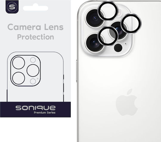 Sonique Προστασία Κάμερας Tempered Glass Ασημί για το iPhone 16 Pro, iPhone 16 Pro Max