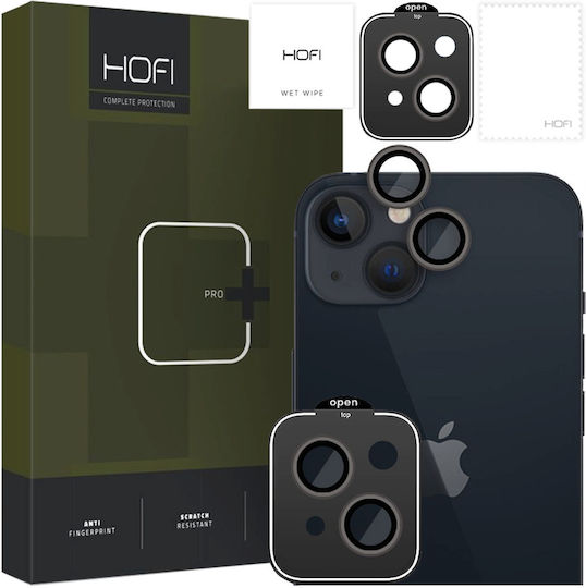 Hofi Camring Pro+ Kameraschutz Gehärtetes Glas Black für das iPhone 15 / 15 Plus