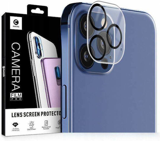 Mocolo Camera Lens Tempered Glass Προστασία Κάμερας Tempered Glass Μαύρο για το iPhone 12 Pro Max