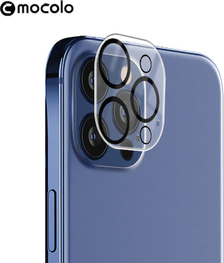 Mocolo Camera Lens Tempered Glass Προστασία Κάμερας Tempered Glass Μαύρο για το iPhone 12 Pro Max