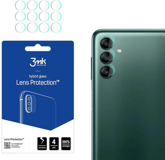 3MK Lens Protect 4-Pack Camera Protection Tempered Glass Transparent for the Galaxy A04s
