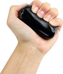 Mobiak Sissel Theraputty Finger - Hand Trainer Clay Black with Very Hard Resistance