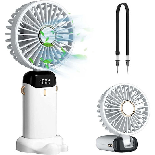 Ventilator De Mână USB Pliabil Alb