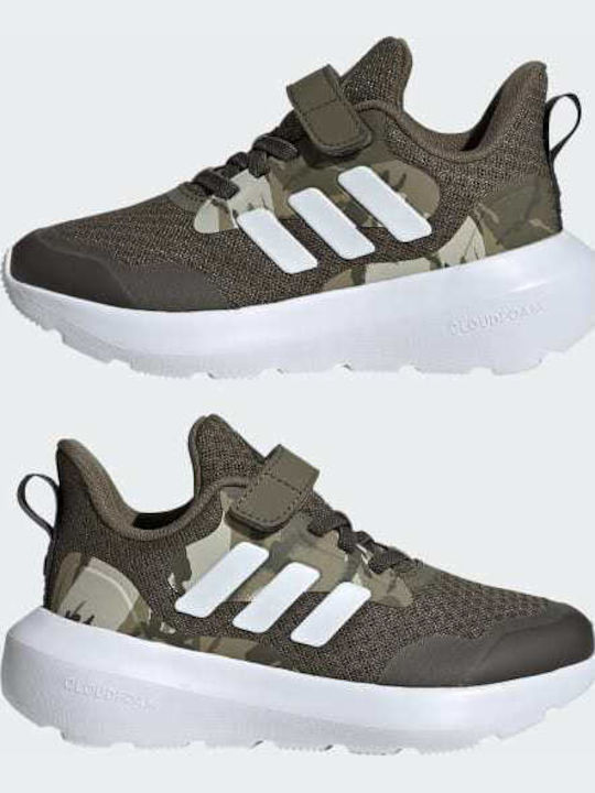 Fortarun Fortarun 3.0 Kids Sports Shoes Running with Hoop & Loop Closure Olive Strata / Cloud White / Shadow Olive