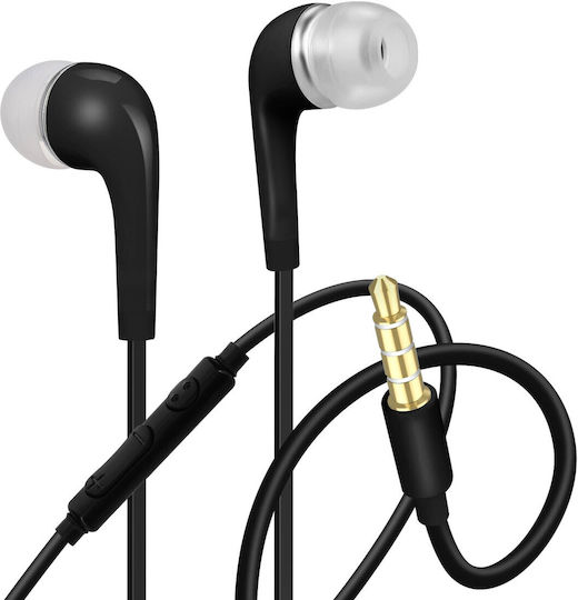 Headset 3,5 Klinke Winddichte Ohrhörer Kabel Schwarz