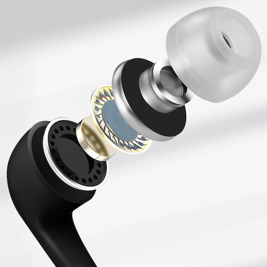 Headset 3,5 Klinke Winddichte Ohrhörer Kabel Schwarz