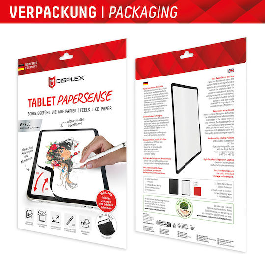 Displex Ματ Screen Protector (iPad Pro 2020/2021/2022 12.9") Μαύρο