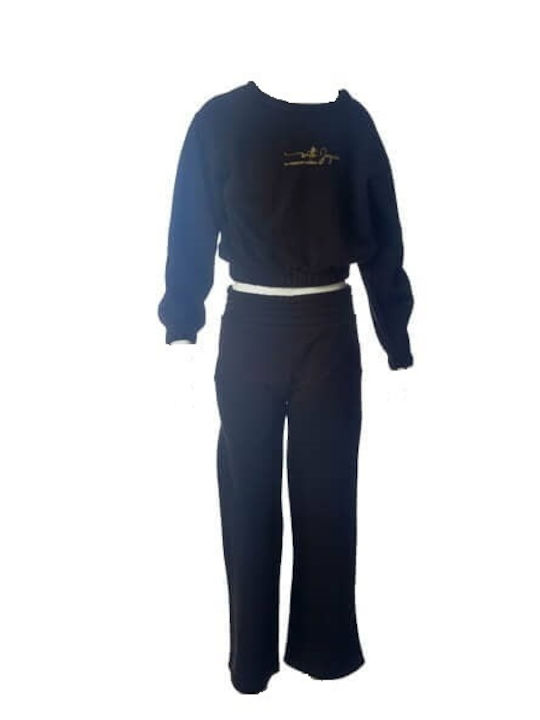 Kids Sweatpants Set Black 2pcs Endless