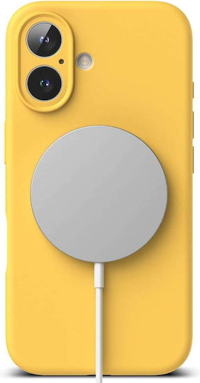 Ringke Silicone Magnetic Back Cover Silicone Yellow (iPhone 16)