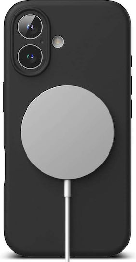 Ringke Silicone Magnetic Back Cover Silicone Black (iPhone 16)