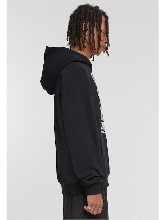 Oversize Sweatshirt with Hood Black