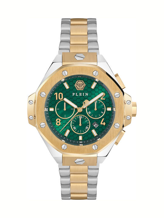 Philipp Plein Chrono Royal Ръчен Часовник На Батерия С Метална Гривна Philipp Plein Chrono Royal Ръчен Часовник На Батерия С Метална Гривна