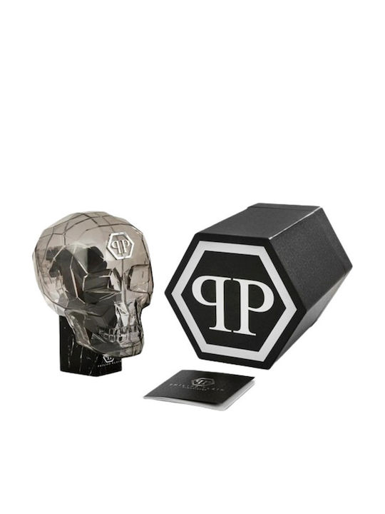Philipp Plein Das Skull Herrenuhr Batterie mit Grau Gummi Armband