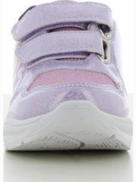 Frozen Παιδικά Sneakers με Σκρατς & Φωτάκια Λιλά