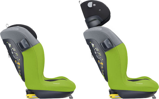 Swandoo Charlie Scaun Auto pentru Copii i-Size Lime/Sesame Grey