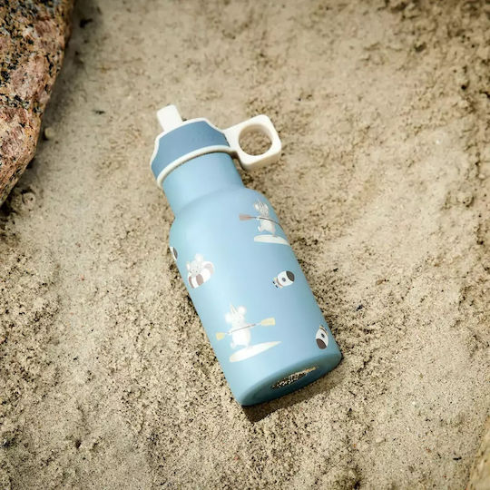 Nuuroo Juno Kids Water Bottle Thermos Stainless Steel Light Blue 350ml