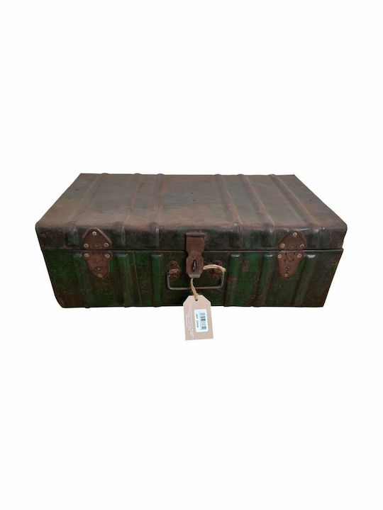 Decorative Trunk Alexandra House Living Brown Iron Craft Style 35 X 23 X 61 Cm