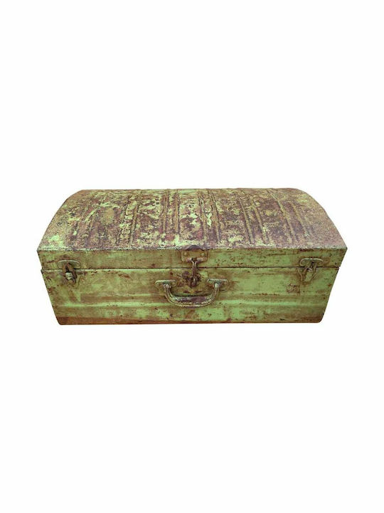 Декоративен куфар Alexandra House Living Green Iron Craft Style 38 X 25 X 59 см